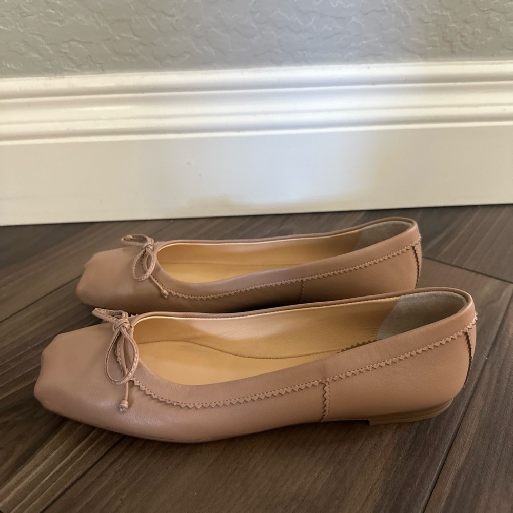 Christian Louboutin Mamadrague Flat Nude Blush Beige Nappa Ballet Ballerina 36 - Picture 8 of 14